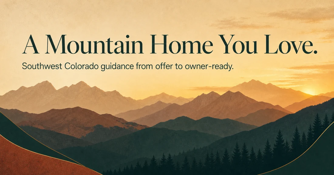 Ed Craft Group’s mountain-home brand creative, built around Southwest Colorado living